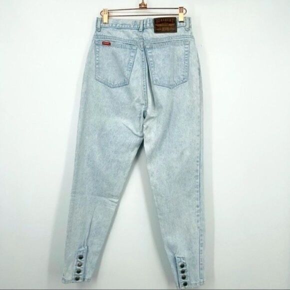 Vintage Jordache blue mom jeans size 11 or 28 light wash BoxD - Picture 1 of 10